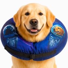 Soft Inflatable Dog Cone for After Surgery   Comfortable Donut E-Collar Al