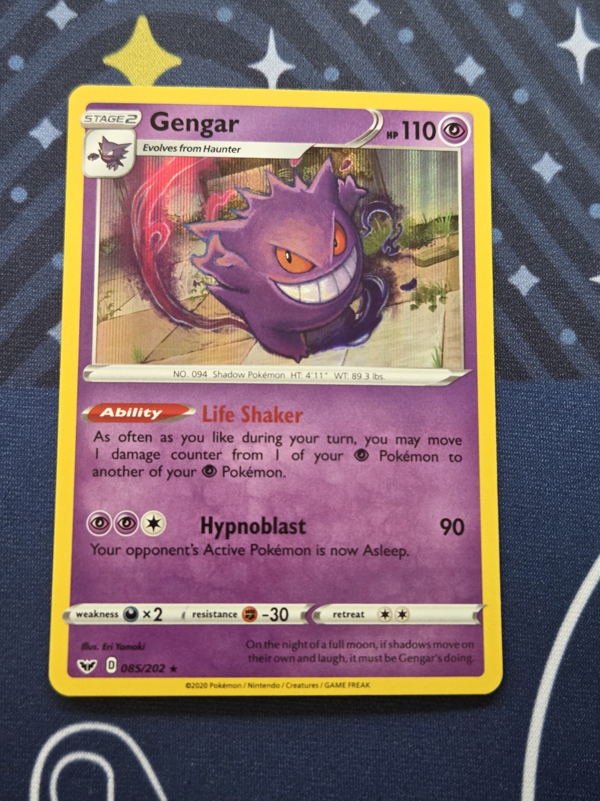Pokémon TCG Sword & Shield Base Set Gengar 085/202 Holo