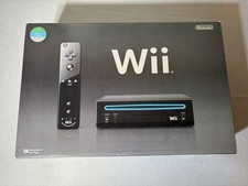 Nintendo Wii Black Game Console Excellent Box Brand New