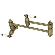 Kingston Brass KS310.PL Restoration 3.8 GPM Wall Mounted Double - Brass