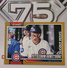 2026 Topps Celebrations Pete Crow-Armstrong 10/50 Dugout Peeks #196 SSP