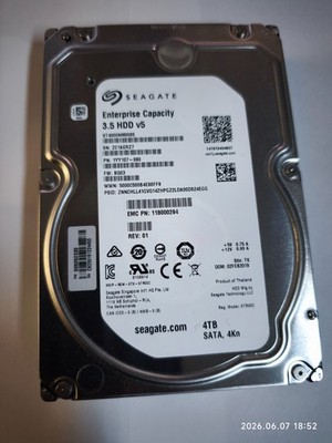 Seagate Enterprise Capacity 4TB 3,5 Zoll Interne Festplatte (ST4000NM0034)