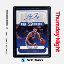 2022 PANINI HOOPS #GS-GNG GEORGES NIANG GREAT SIGNIFICANCE AUTO