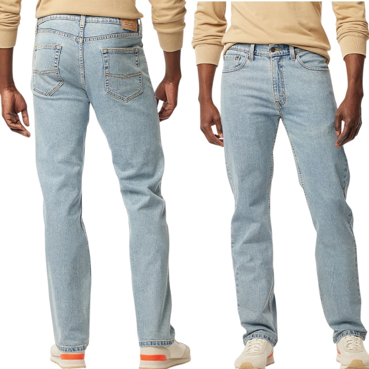 Men Big & Tall 48x30 48x32 Light Stonewash
