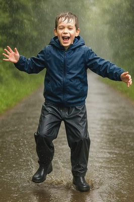 K TRIBE KIDS WATERPROOF OUTDOOR RAIN OVER TROUSERS CHILDS BOYS OR GIRLS 2yrs to 13yrs