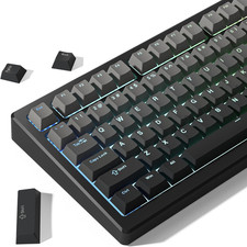 Shine through PBT Keycaps 60 75 100 Percent Cherry Profile, Custom Key Cap Doubl