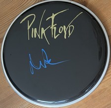Pink Floyd - Signed 10 Inch Drumhead, Nick Mason, Proof
