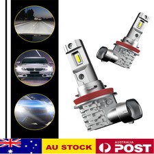 AUXITO H11 H9 LED Headlight Globe Bulb Kit Car 6500K 1:1 Halogen Replacement