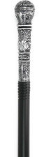 Costume Walking Cane Silver Prop Staff 32 Inches Adjustable Dress Up Pimp