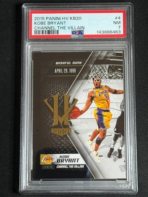2015 Panini Channel The Villain Kobe Bryant #4 PSA Graded Card