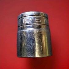 Snap On 12 Inch Drive Shallow Socket 6 Point 1516 Inch
