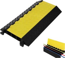 Rubber Cable Protector Ramp   Floor Cord Cover Non-Slip Cable Management Ramp