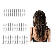 30 Pcs Goth Hair Clips - Metal Punk Spikes Hair Accessories