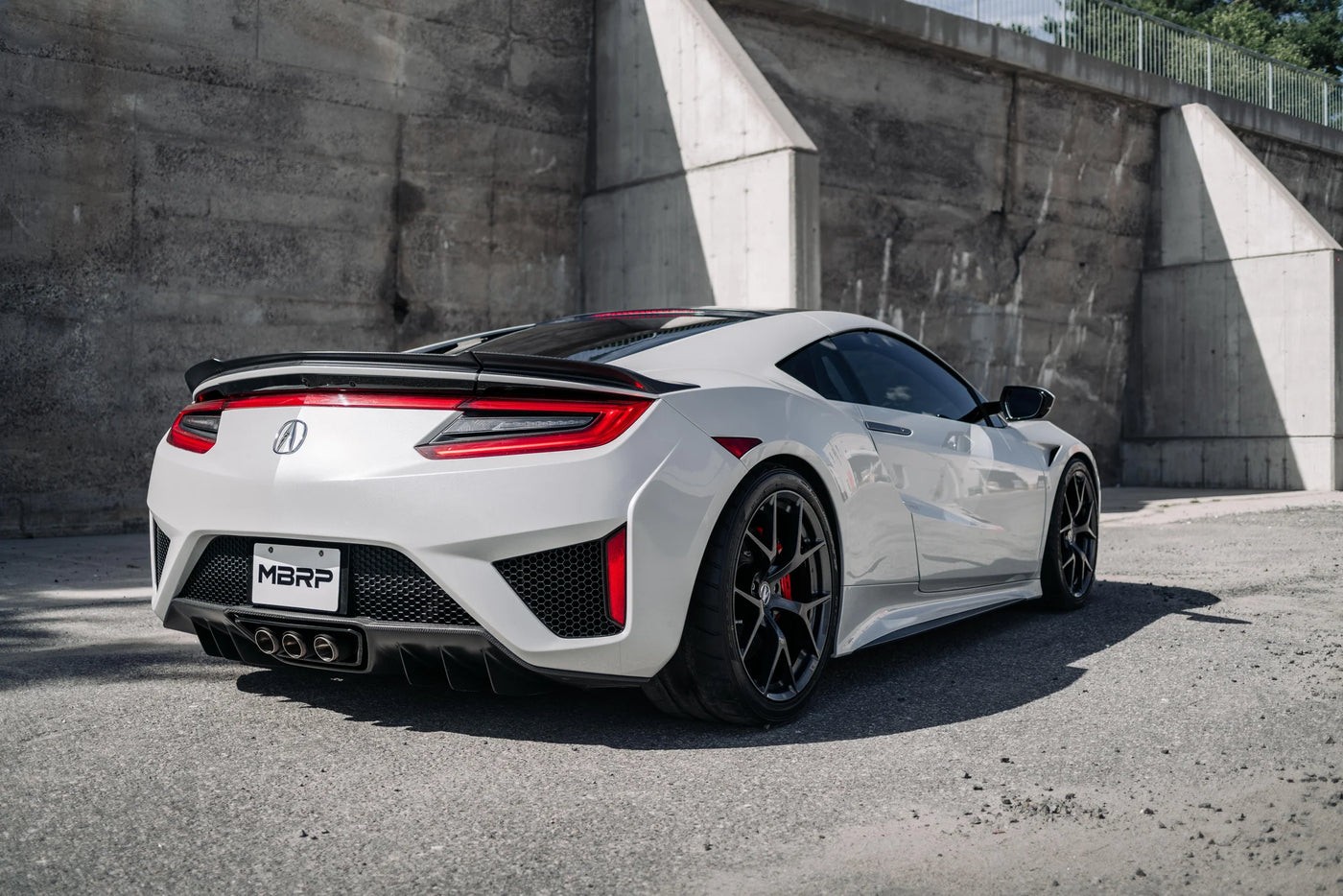 MBRP Armor Pro T304 Exhaust for 17-22 Acura NSX [Triple Carbon Fiber Tips]