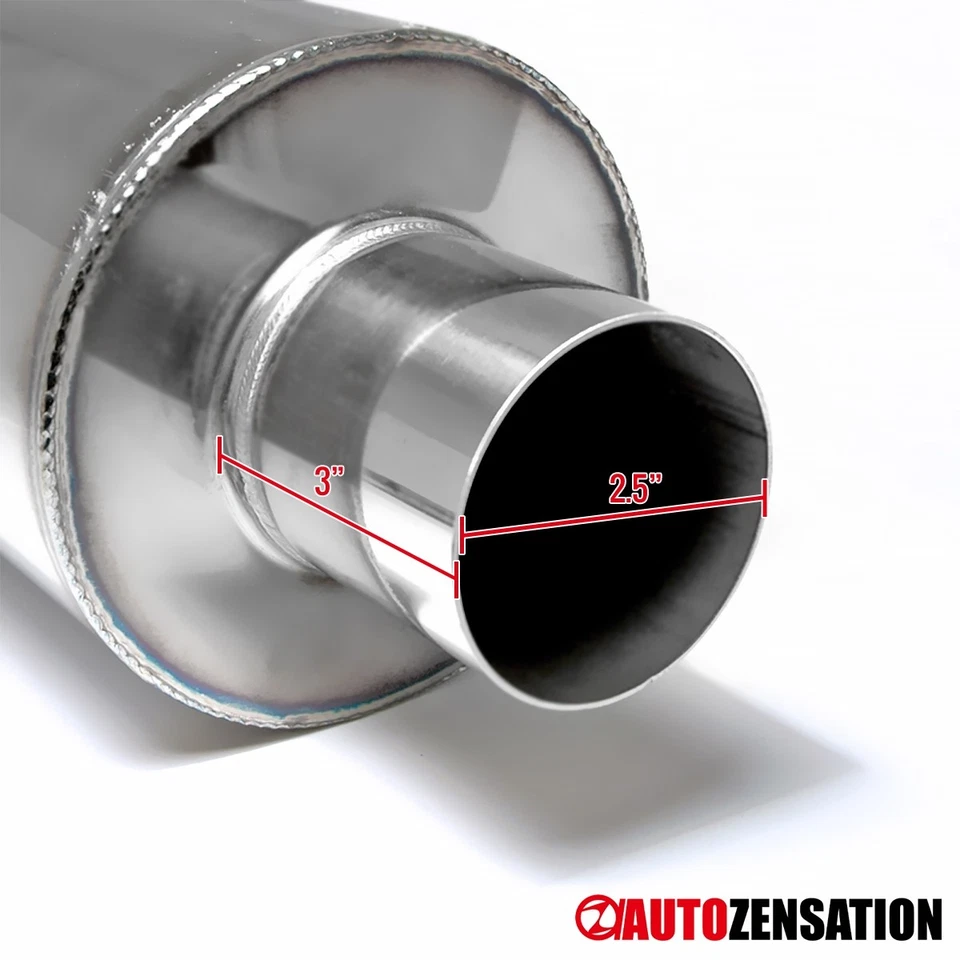 4" Stainless Slant Tip Exhaust Muffler+Silencer Fit Civic Accord S2000 Foto 2 de 4