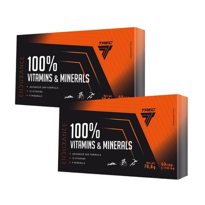 TREC 100% VITAMINS & MINERALS Immune Energy Support Day Night Formula 60 Caps