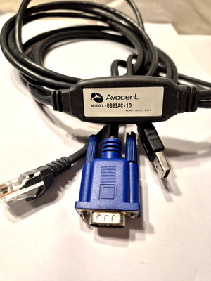 Avocent USBIAC-10 Integrated Access Cable   10 ft   USB + VGA + RJ45 KVM Dongle
