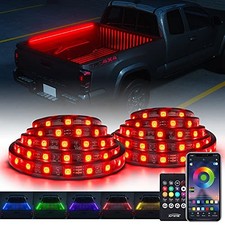 60" RGB Truck Bed Bluetooth Lights Kit, Neon Accent Exterior Glow Rails 2PCS