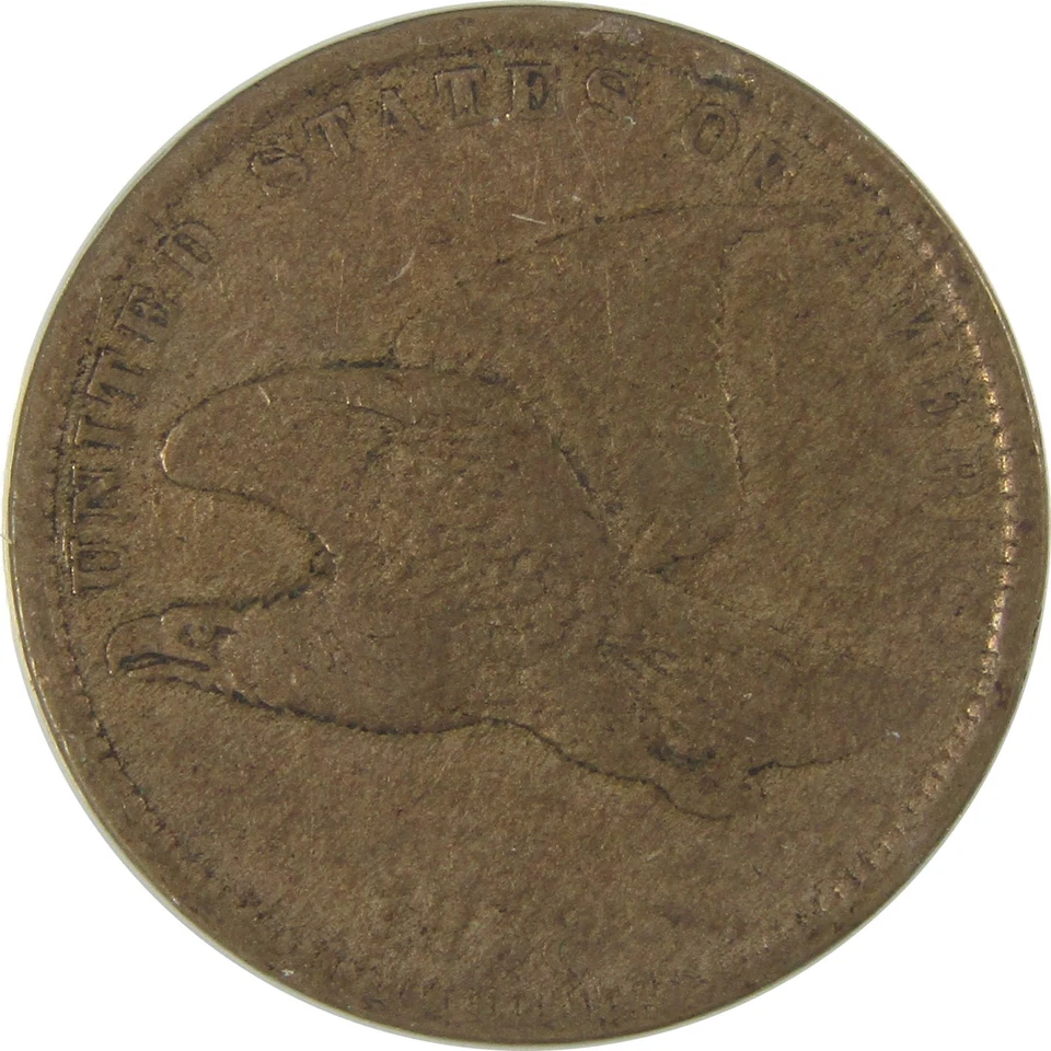 1858 Small Letters Flying Eagle Cent VF 20 ANACS Penny SKU:I20773 - Image 3 of 4