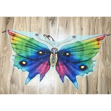 Butterfly Wings Cape Rainbow Costume Festival Fairy Wings Cosplay Rave Trippy