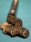 Tube of 50 x 1957 Lincoln Wheat Cent BU Pennies 1C Red Uncirculated Cents Penny