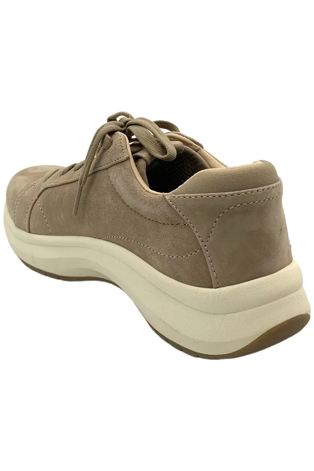 Zapatillas deportivas Dr. Scholl's para mujer Feel Good de gamuza con cordones color topo Foto 3 de 3