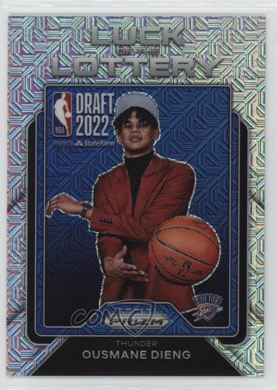 2022 Panini Prizm Luck of the Lottery Mojo 19/25 Ousmane Dieng #2 Rookie RC rf2