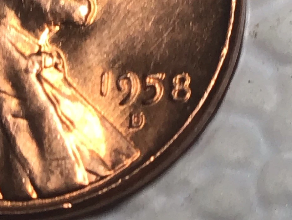 1958 D Double Die BU - Image 3 of 4