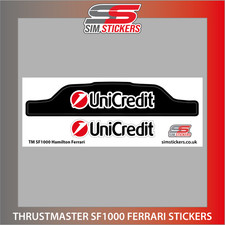 Thrustmaster SF1000 Ferrari Adesivi Ruota Simulatore Auto Decalcomania UniCredit