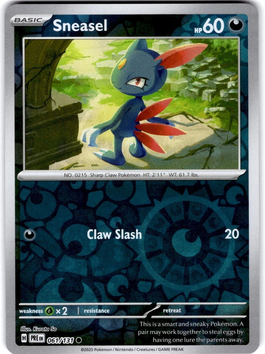 Sneasel Pokémon TCG Cards for sale | eBay