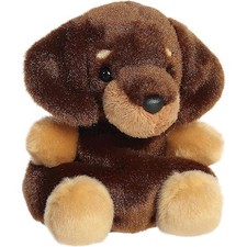 Aurora World Plush - Adorable Palm Pals - HOUDINI DACHSHUND 5 inch - New