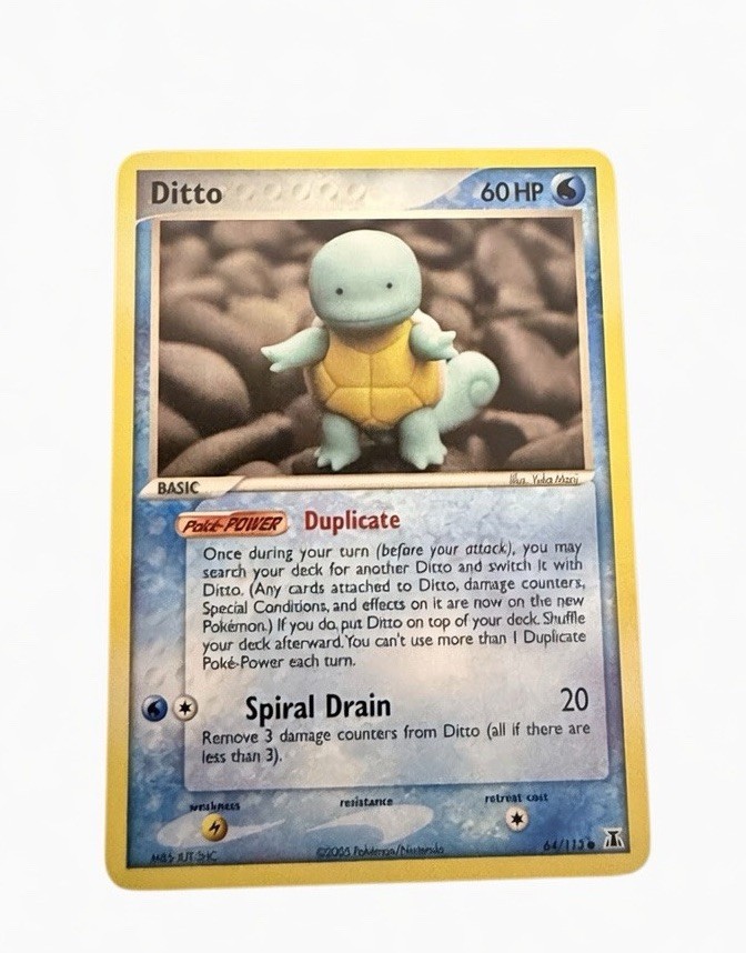 Ditto - 64/113 (Squirtle) Delta Species Pokemon - NM