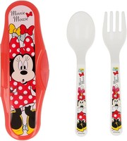 Set Besteck 2-Teilig Mit Box FüR Bambina Disney Minnie Mouse Disney