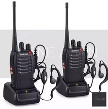 COPPIA WALKIETALKIE 2 BAOFENG BF-888S RICETRASMITTENTE PMR RADIO UHF 400-470 MHz