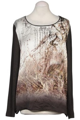 Betty Barclay Bluse Damen Oberteil Hemd Hemdbluse Gr. L Grau #orz03zu
