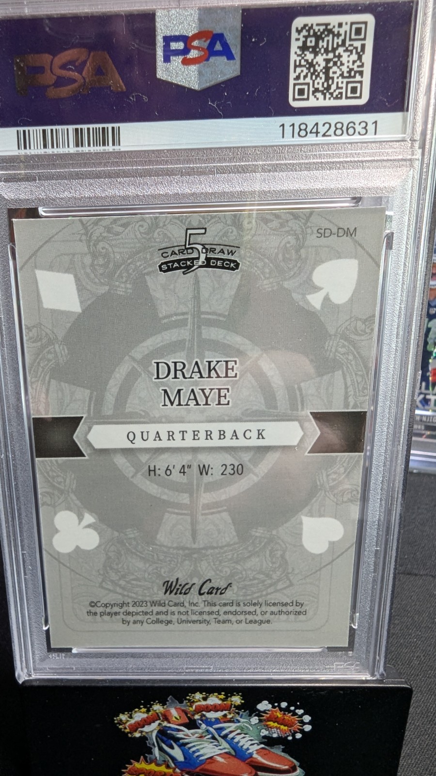 1 Of 1 Drake Maye PSA 9 Pop 1 Wild card