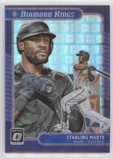 2021 Panini Donruss Optic Diamond Kings Pandora Prizm 49/99 Starling Marte 2a9