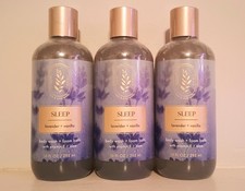 3 Bath and Body Works Sleep Lavender Vanilla Body Wash Foam Bath Aromatherapy