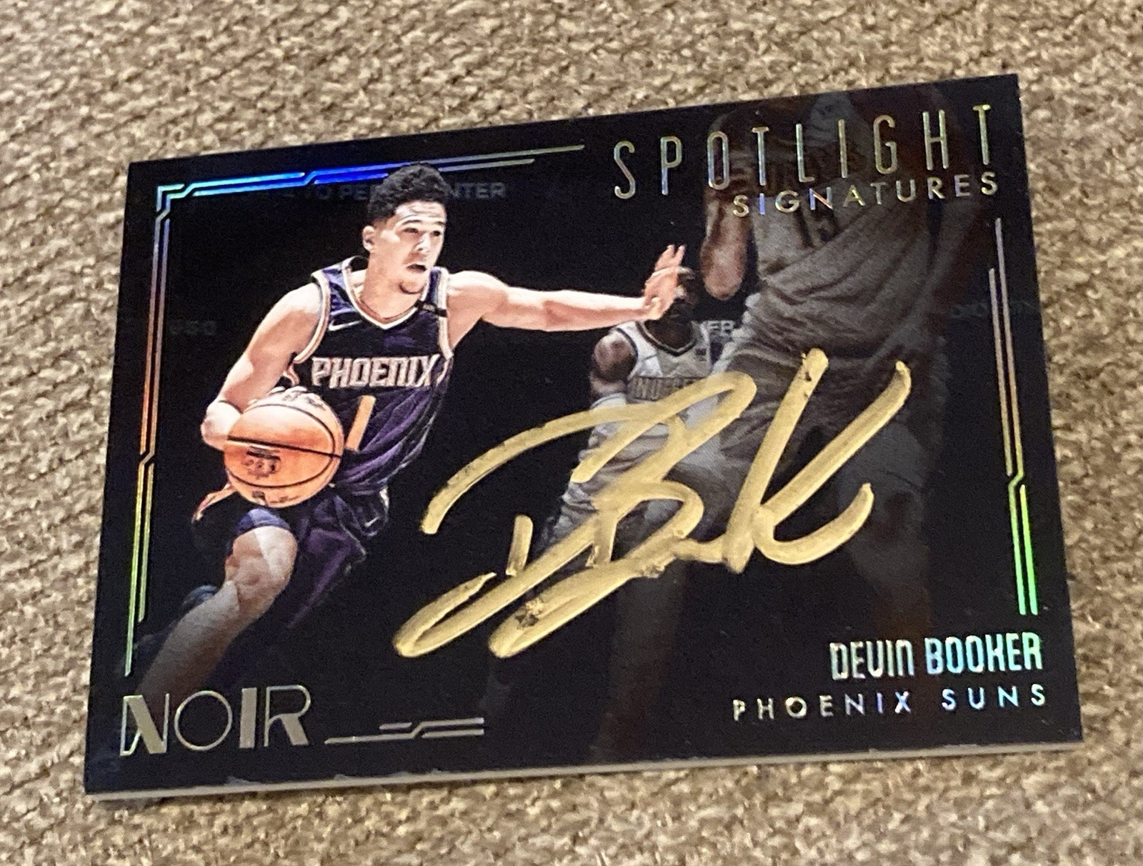 2017-18 Panini Noir Devin Booker Spotlight Signatures Auto SP /125 #SS-DB Suns