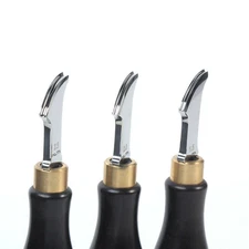 Leather Edge Beveler Creaser Steel Blade Ebony Marking Vintage Leather Tool C