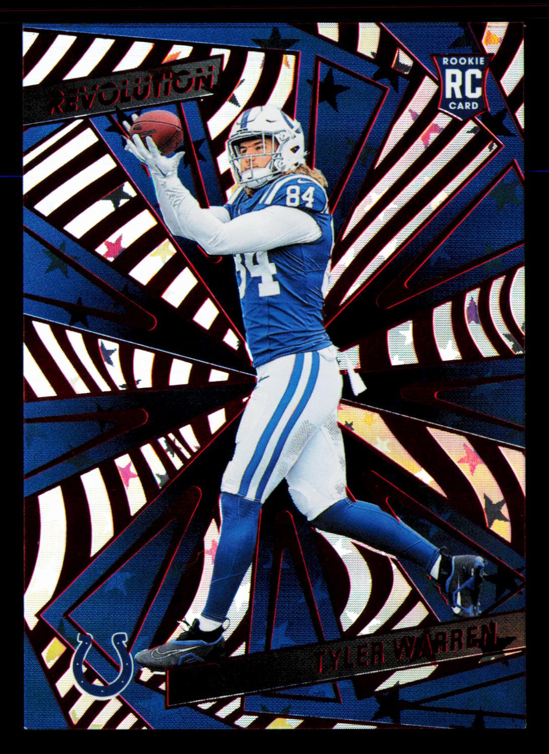 2025 Panini Revolution #247 Tyler Warren Red Swirl