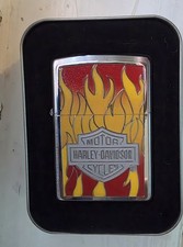 Harley-Davidson Zippo Lighter Flames Design Collectible Made in USA