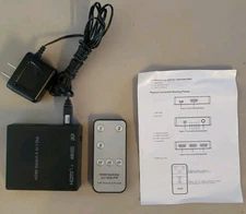 3 Ports 1080P HDMI Switcher with PIP IR Remote Control For 4K HDTV DVD Players