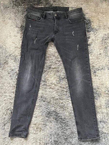 Men Diesel Jeans Grey Denim 33