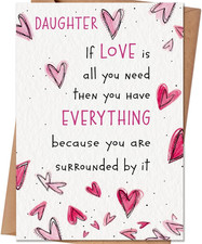 Valentine's Day Card for Daughter - Thoughtful Gift from Mom or Dad
