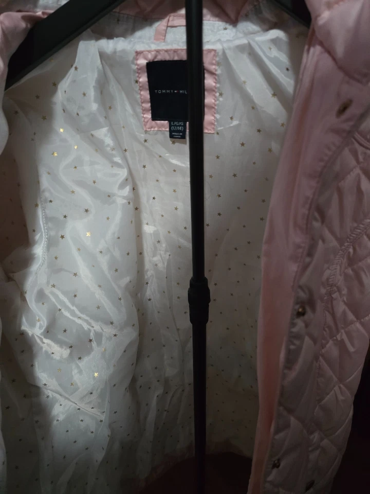 Abrigo Tommy Hilfiger Rosa Puffer Niña Talla L 10/12 Foto 4 de 4