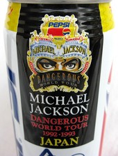 Michael Jackson Canette pleine PEPSI DANGEROUS TOUR Full Can JAPAN PROMO 1992