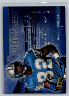  2000 UD Ionix Football Sunday Best #SB7 Germane Crowell - Detroit Lions 