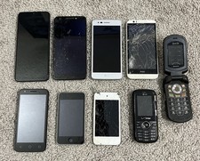 Cell Phone Lot Of 9 For Parts Or Repair HTC  LG  Motorola  iPhone  iPod