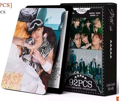 92Pcs Kpop Stray Kids Collectors Lomo Cards and Stickers Set  